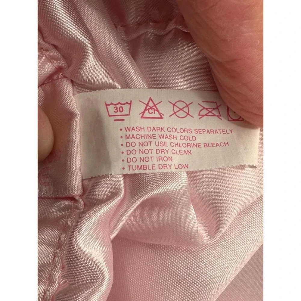 Bearington Baby Collection Pink Dog Security Blanket Lovey Wiggles Satin Girl‎